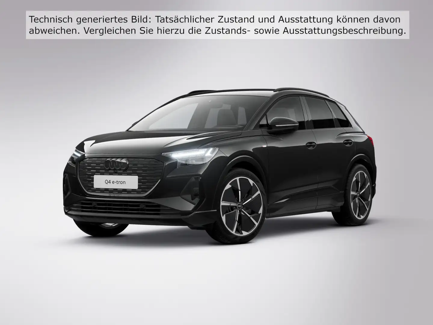 Audi Q4 e-tron 45 S line Edition AHK MATRIX 360° ACC Schwarz - 2