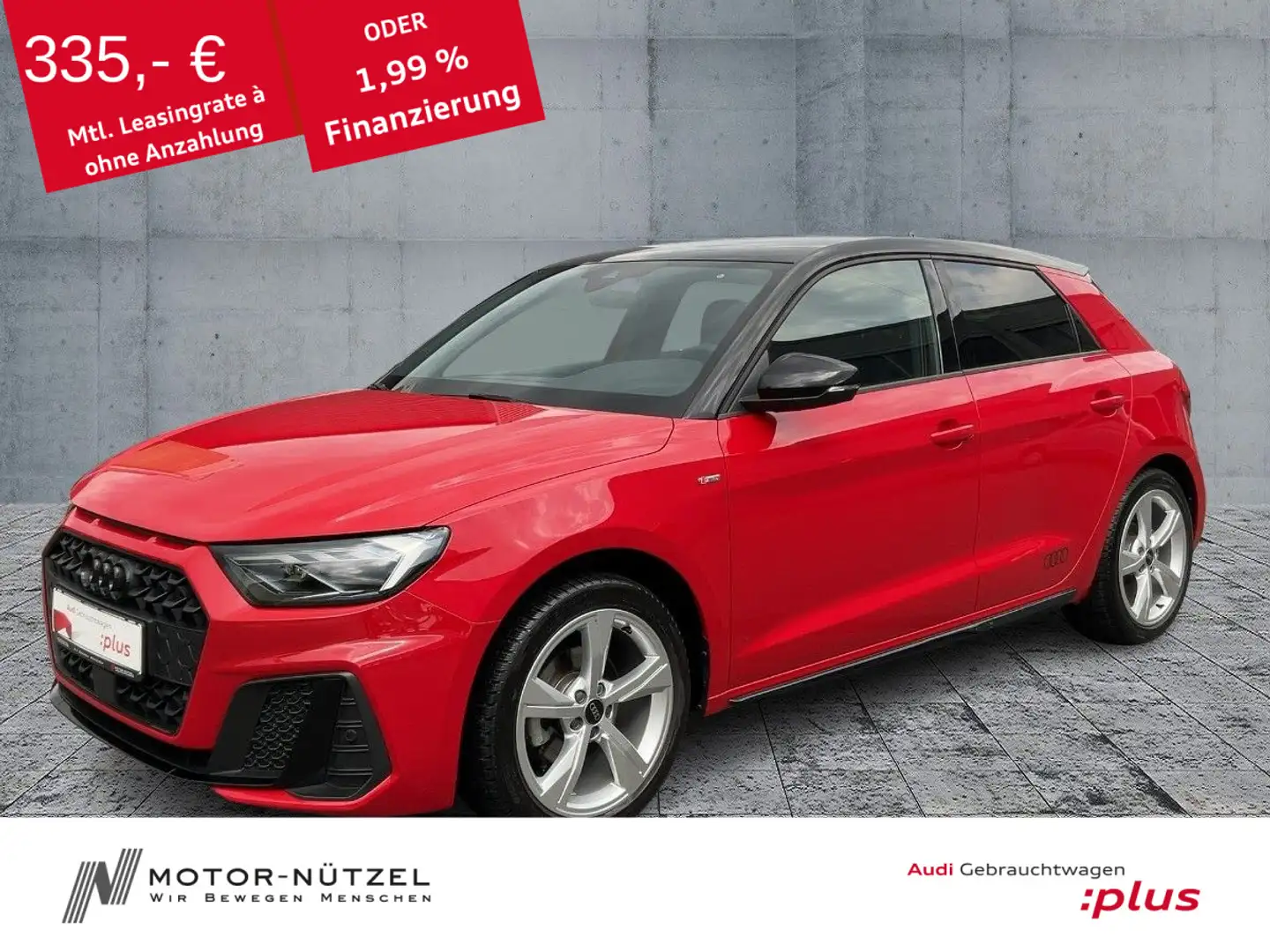Audi A1 30 TFSI S-TR 2xS-LINE LED+NAVI+ACC Rot - 1