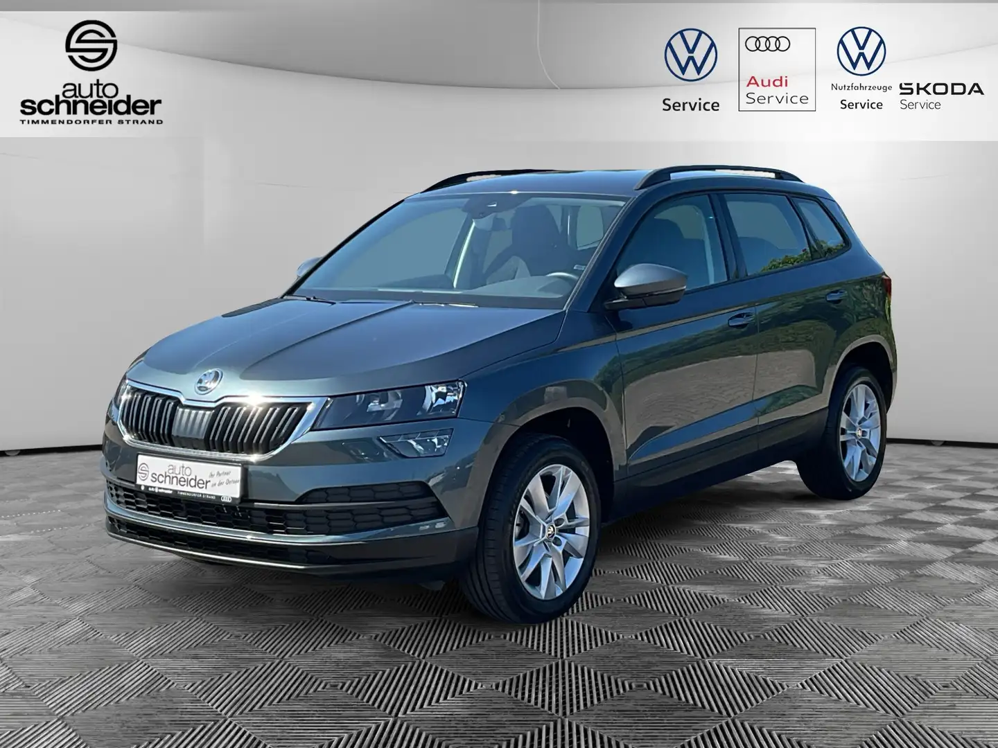 Skoda Karoq 1.5 TSI ACT Ambition Side-Assist Sitzhzg DAB Tempo Grijs - 1