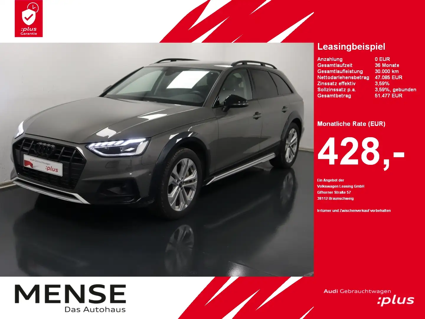 Audi A4 allroad 45 TFSI quattro S tronic AHK|4xSHZG Gris - 1
