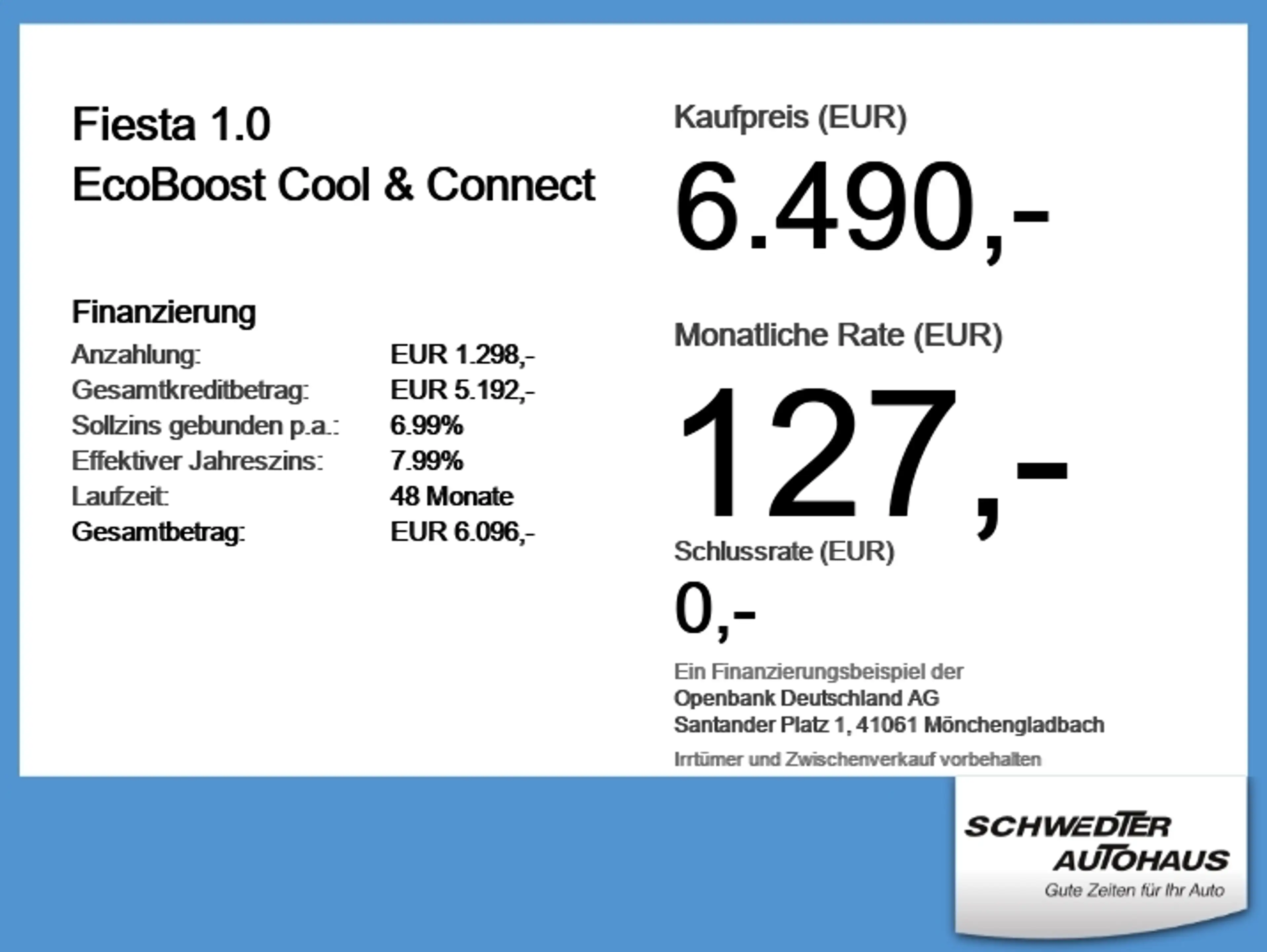 Ford Fiesta 1.0 EcoBoost Cool & Connect Navi+SHZ — photo 6