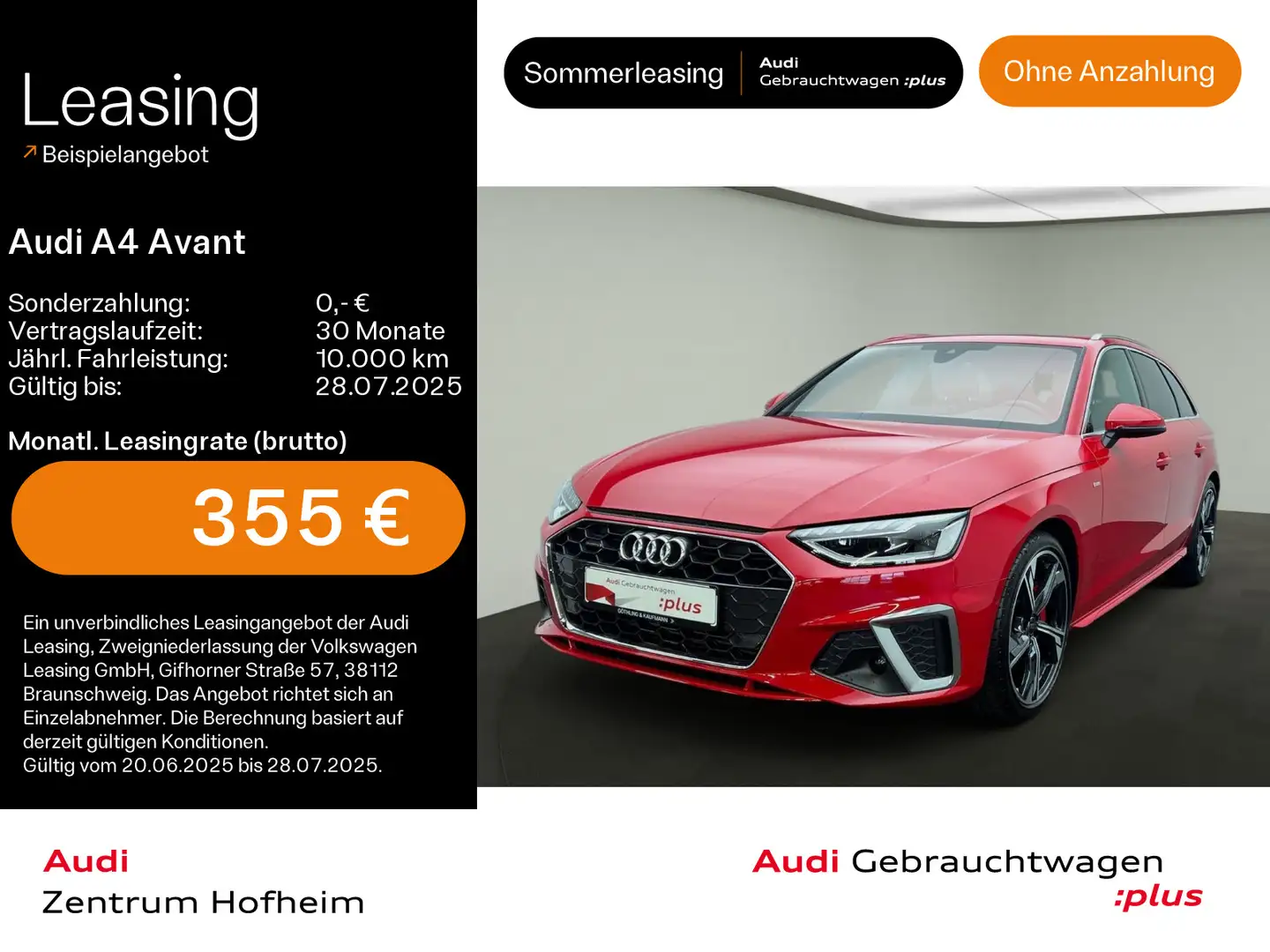 Audi A4 40 TFSI qu 2x S line S tro*Pano*LED*Vir Rot - 1