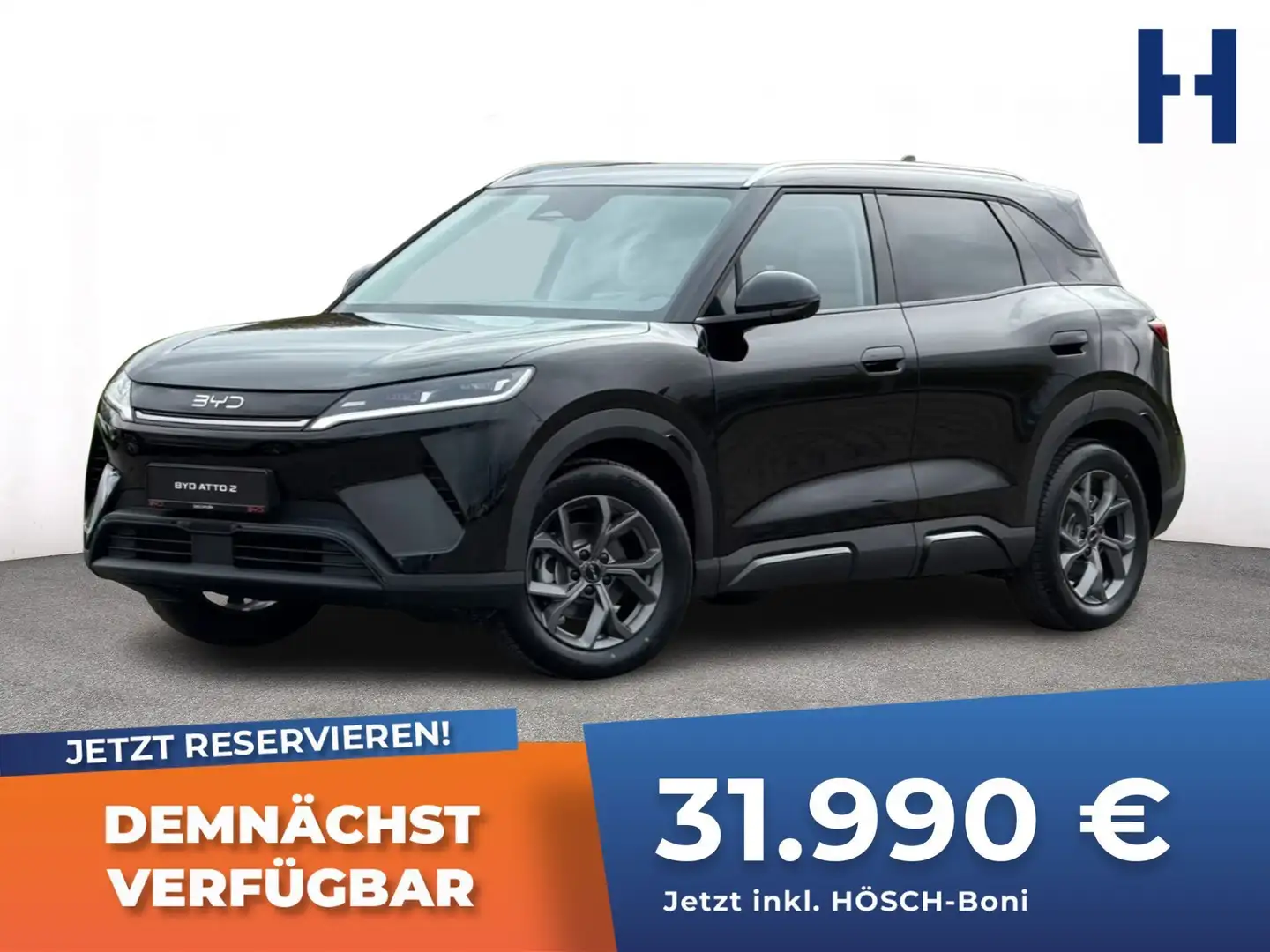 BYD Atto 2 EV COMFORT 64.8 kWh LEDER 360° WÄRME TOP-DEAL Schwarz - 1