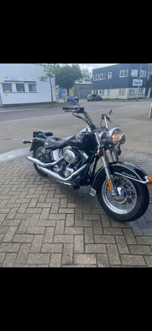 Harley-Davidson Heritage Softail black Zwart - 2