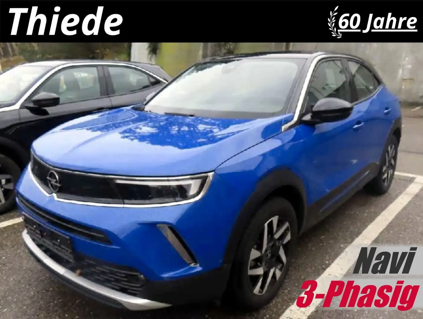 Opel Mokka-E ELEGANCE 3-PHASIG NAVI/LED/KAMERA/SH/DAB Bleu - 1