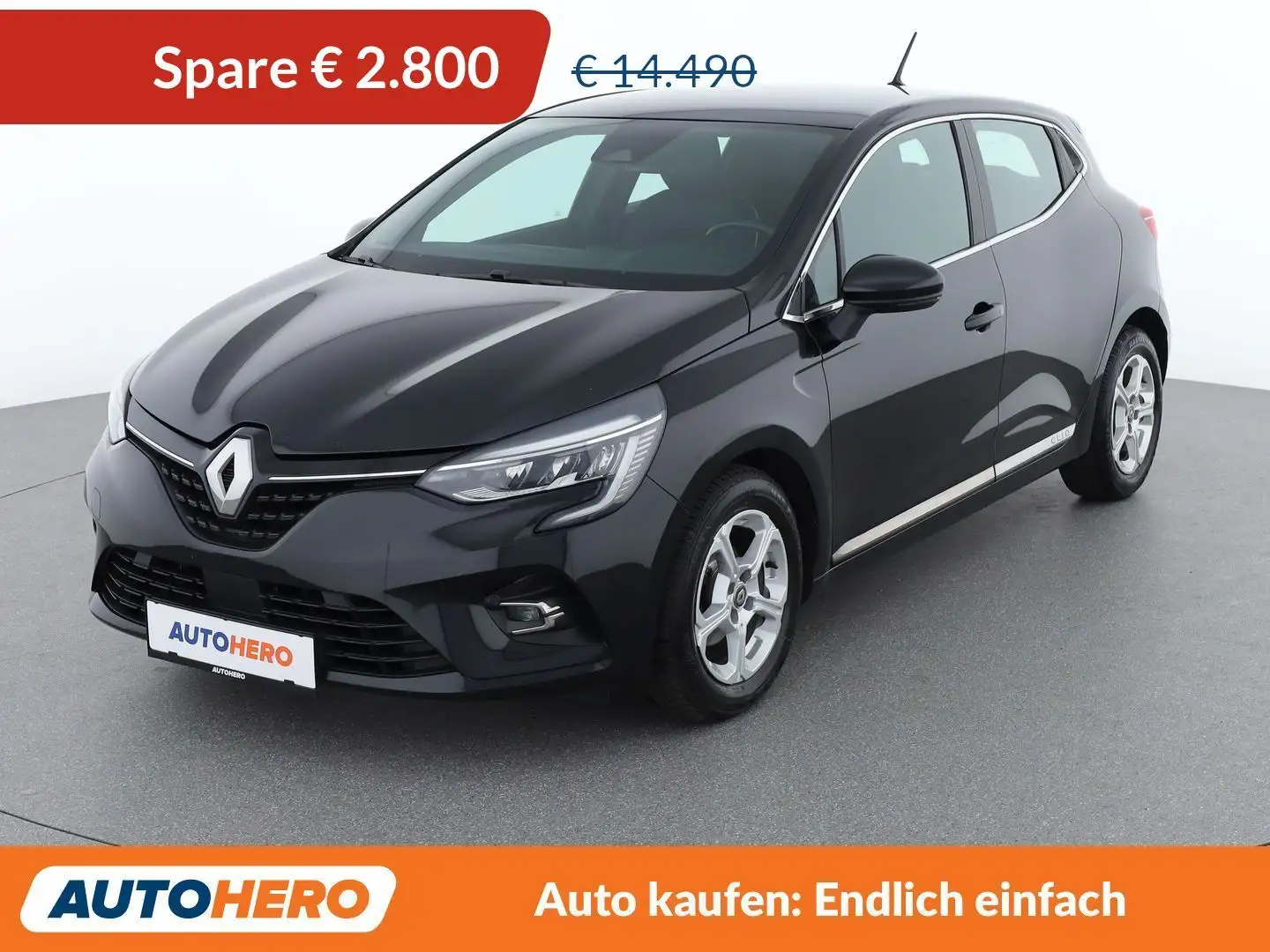 Renault Clio 1.0 TCe Intens *TEMPO*SPUR*NAVI*KLIMAAUTO* Schwarz - 1