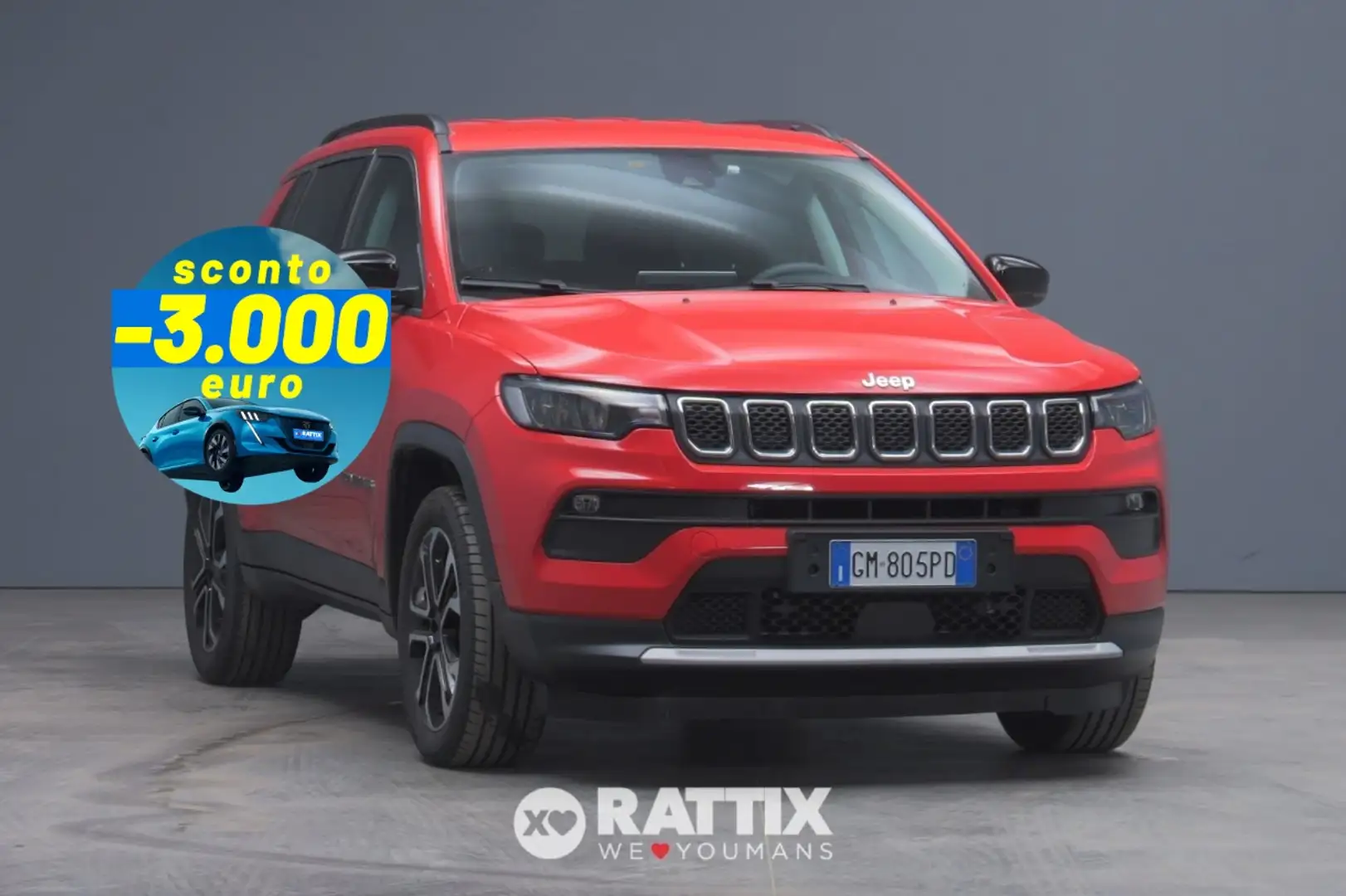 Jeep Compass 1.5 Turbo T4 Mhev 130CV Limited DCT Rosso - 1