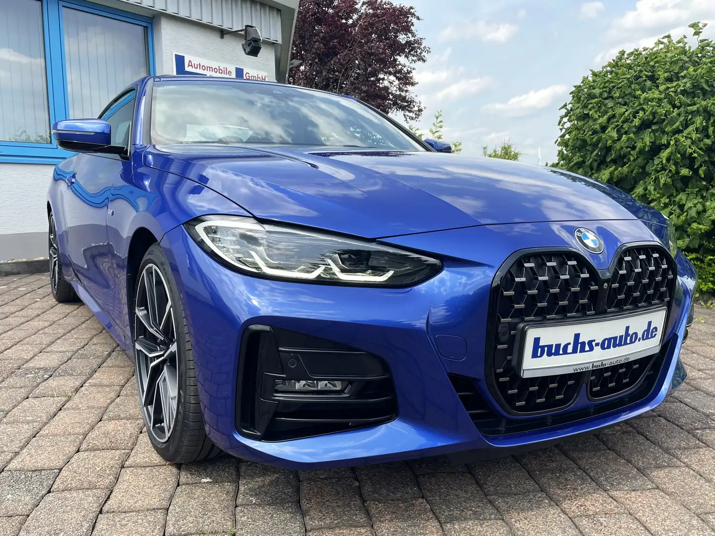 BMW 420 d xDrive Coupe M Sport AHK DAB Glasdach HUD Bleu - 2