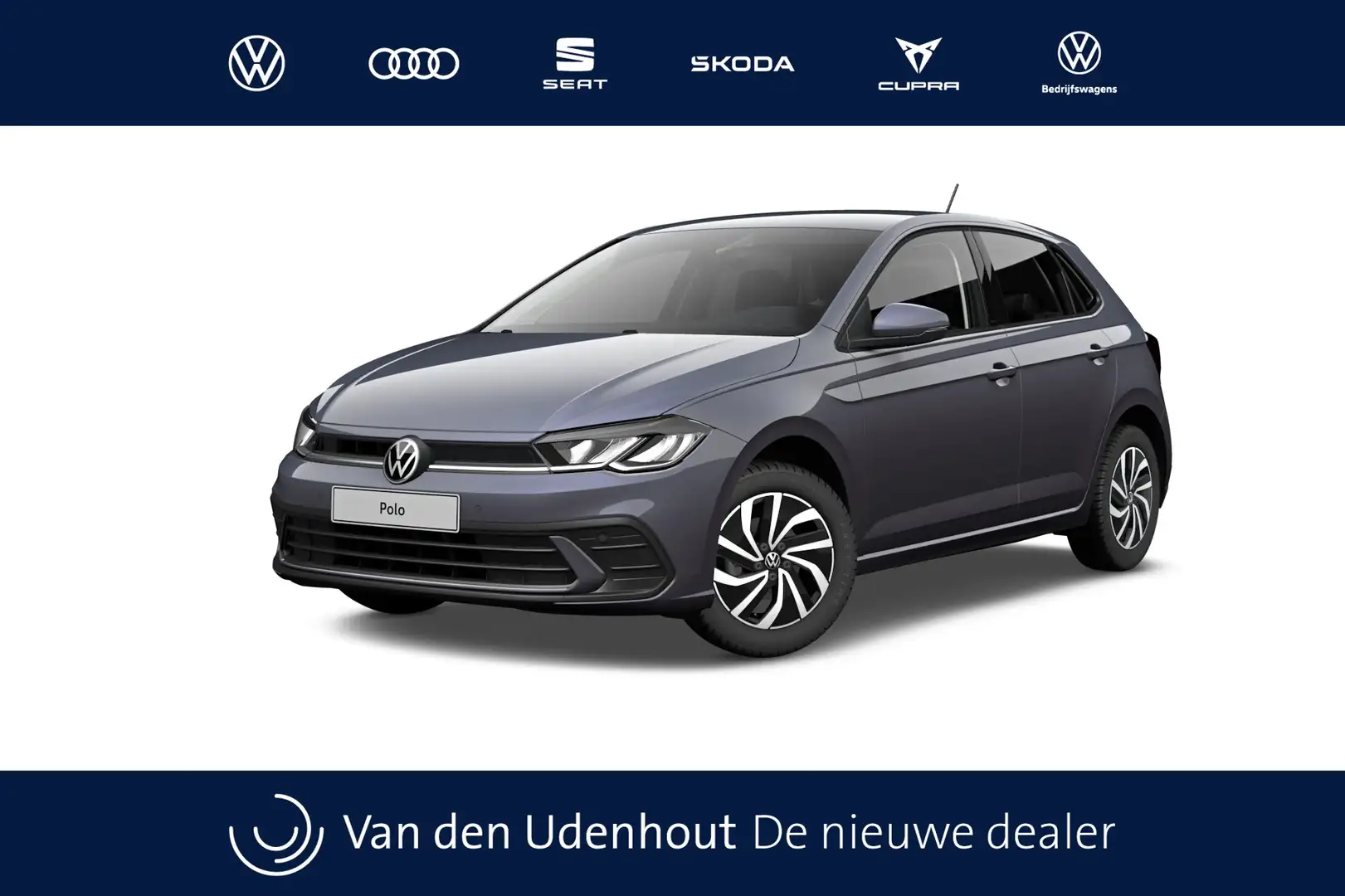 Volkswagen Polo 1.0 TSI 95 5MT Life Edition Zijruiten achter en ac Grijs - 1