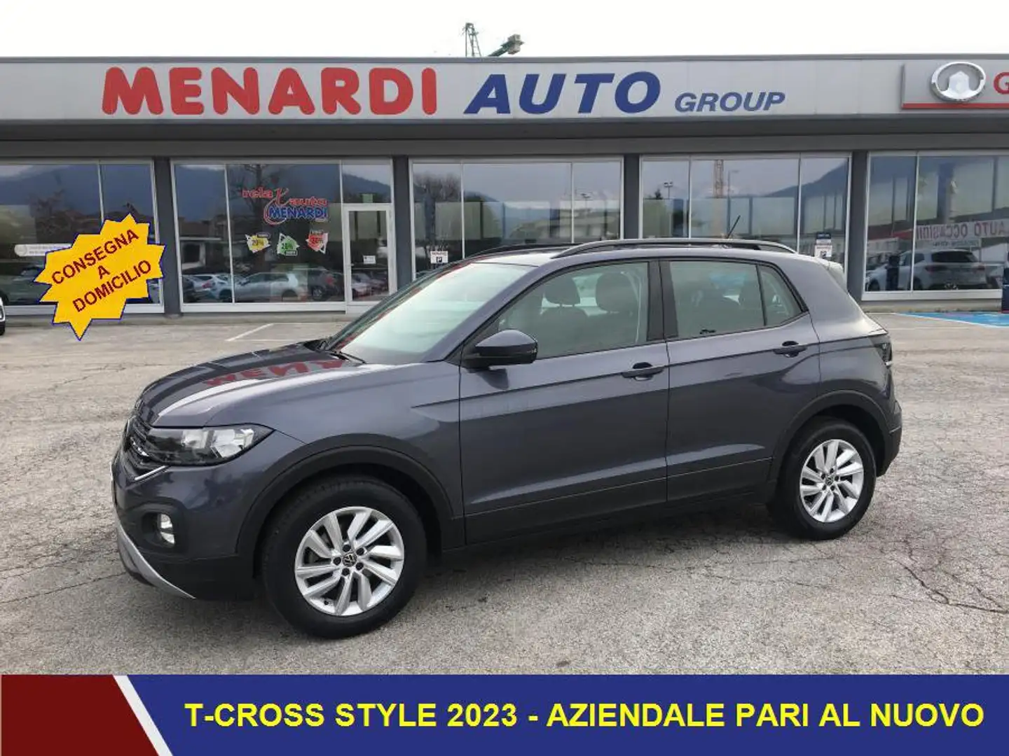 Volkswagen T-Cross 1.0 TSI Style BMT AZIENDALE 2023 Grigio - 1