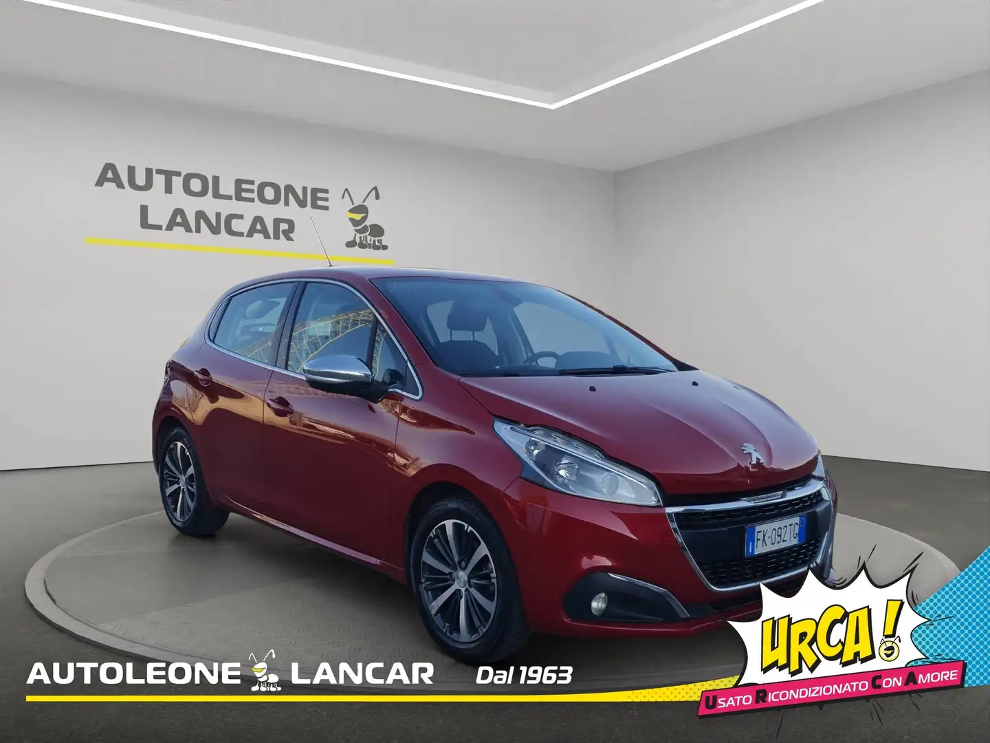 Peugeot 208 5p 1.2 puretech Allure 82cv OK NEOPATENTATI E6 Rosso - 1