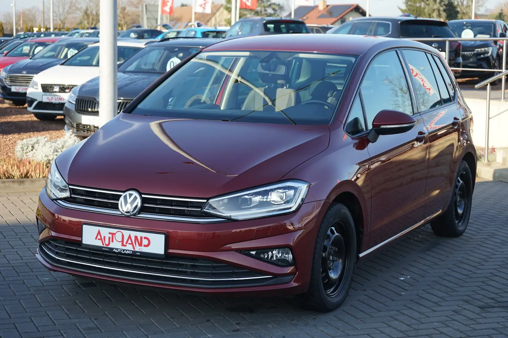 Volkswagen Golf Sportsvan 1.6 TDI LED Sitzheizung Tempomat Rouge - 2