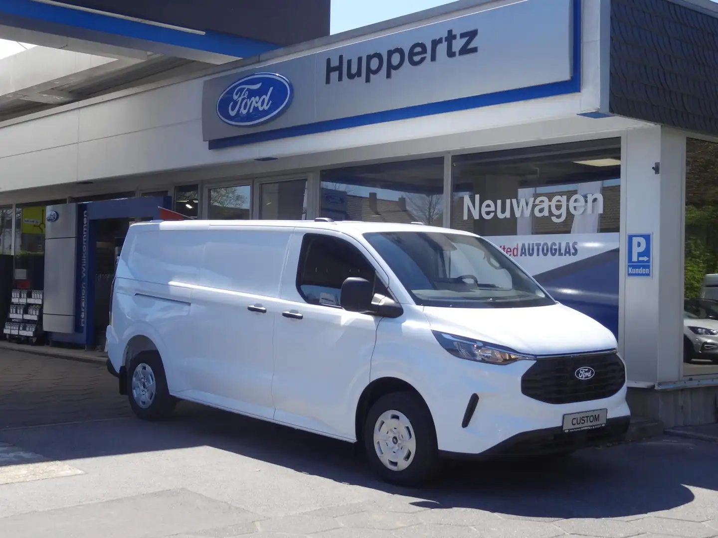 Ford Transit Custom 280 L2H1 Trend SHZ AHK RFK behWSS Blanc - 1
