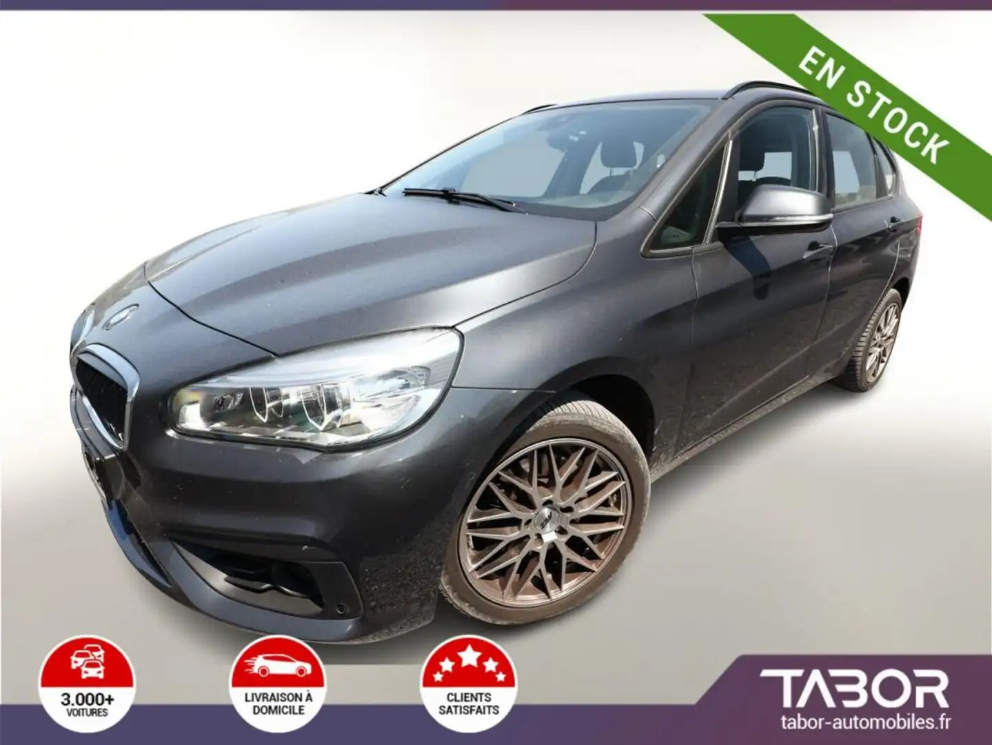 BMW 220 220 Active Tourer 220i Steptronic Advantage GPS Gris - 1