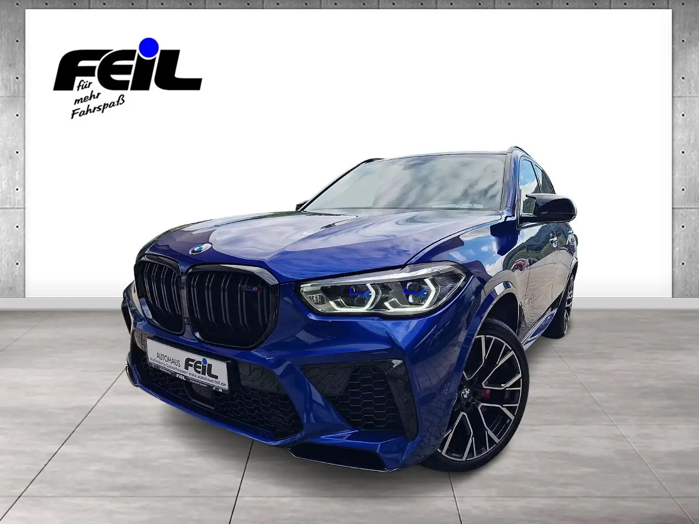 BMW X5 M Competition Head-Up DAB LED el. Sitze Blau - 1