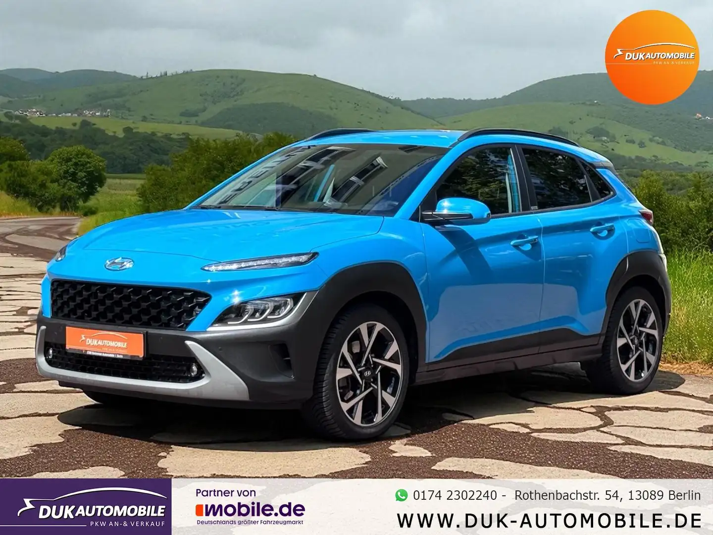 Hyundai KONA KONA Pure 2WD INTRO *Navi*AppleCarPlay* Bleu - 1