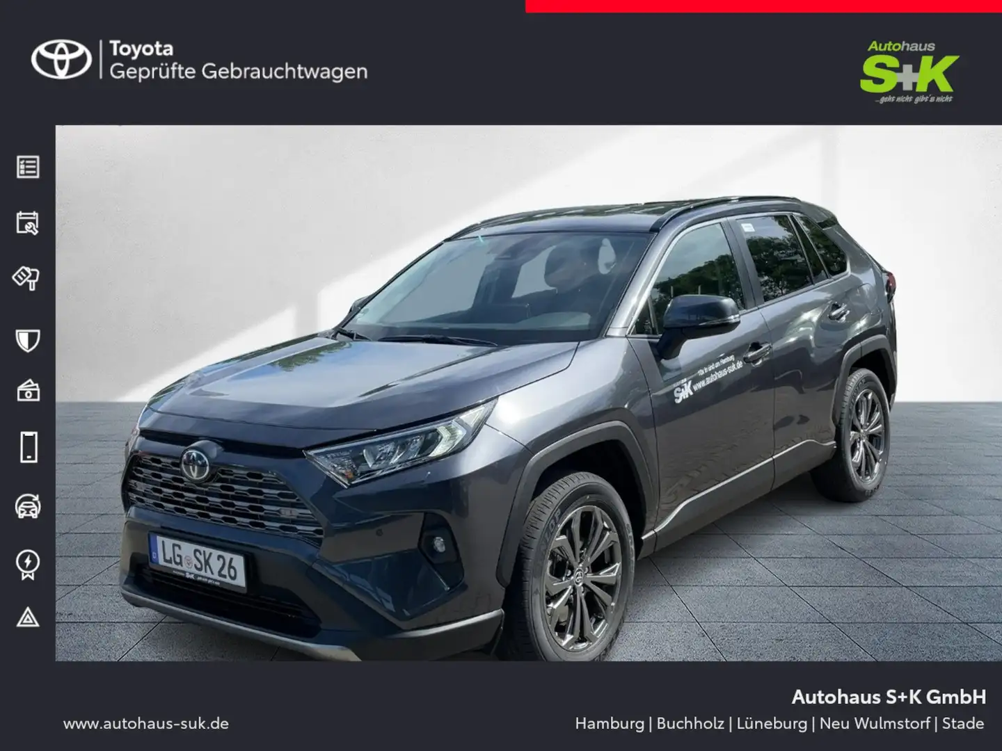 Toyota RAV 4 RAV4 2.5l Hybrid, Teamplayer*Technik-P.*Navi Grau - 1