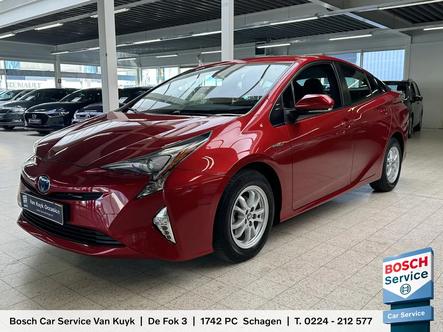 Toyota Prius 1.8 Dynamic AUTOMAAT / CRUISE CONTROL / HEAD-UP DI Rood - 1