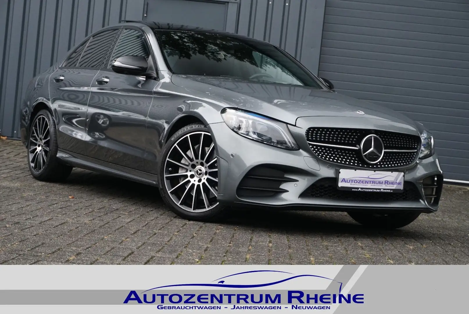 Mercedes-Benz C 400 4M AMG Multibeam Wide Burm 360° ACC Massag Gris - 1