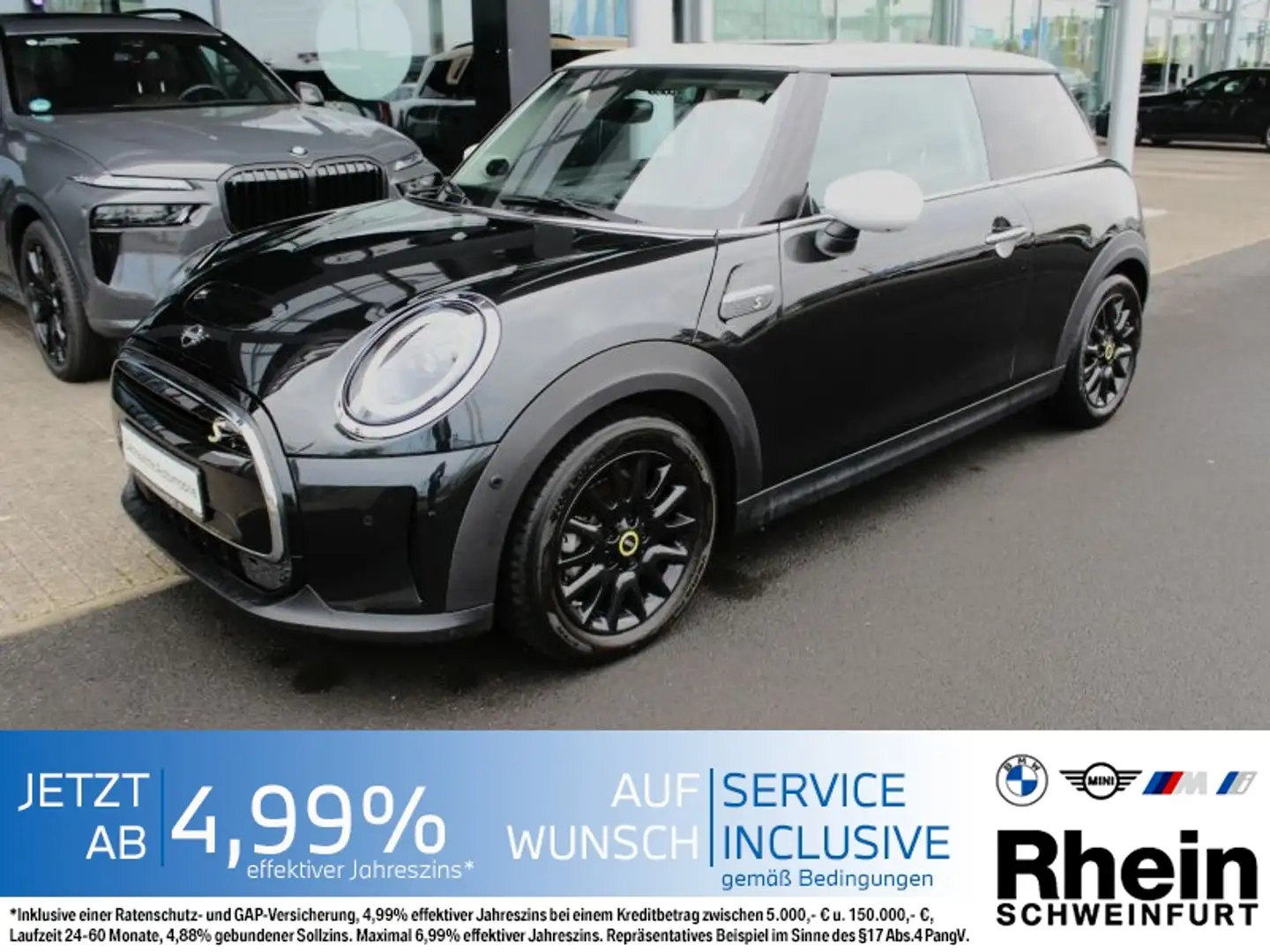 MINI Cooper SE 3-Türer LED. Navi. Glasdach. Kamera. Schwarz - 1