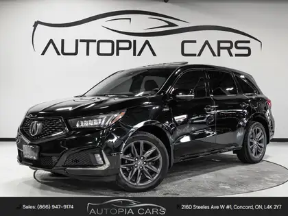 Black 2019 Acura MDX SUV / Crossover All-Wheel Drive Automatic