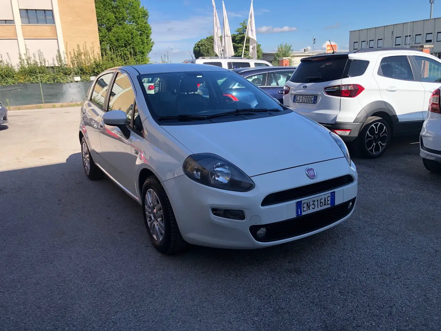 Fiat Punto Evo 5p 1.3 mjt II 16v Lounge eco s Weiß - 1