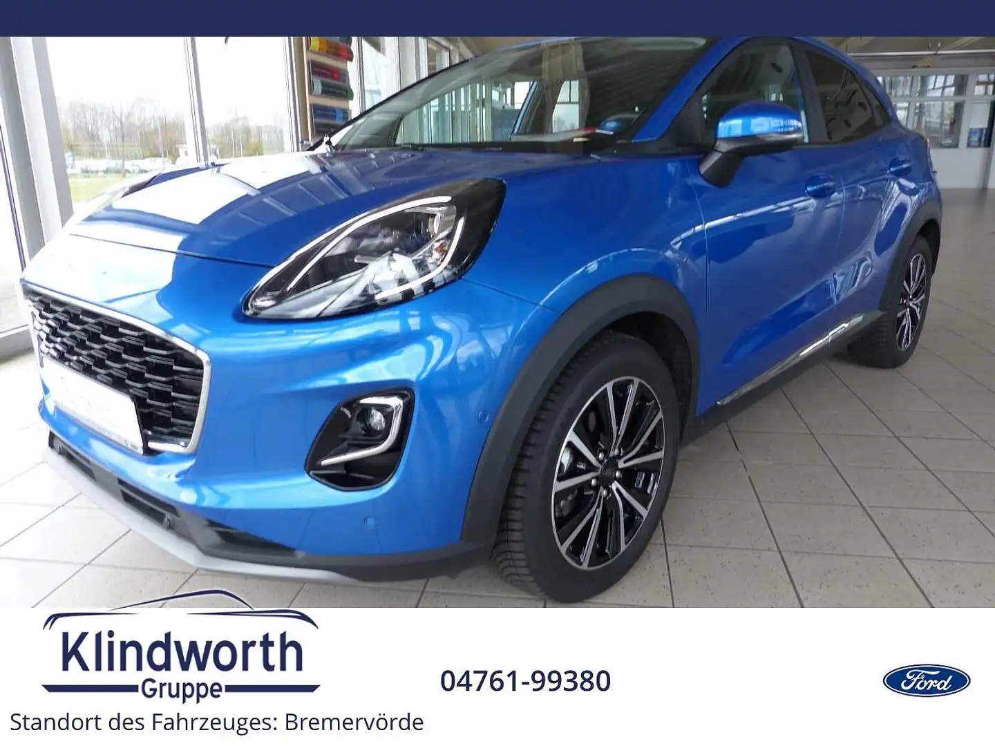 Ford Puma 1.0 EcoBoost MHEV TITANIUM iACC,AHK,GJR Blau - 1