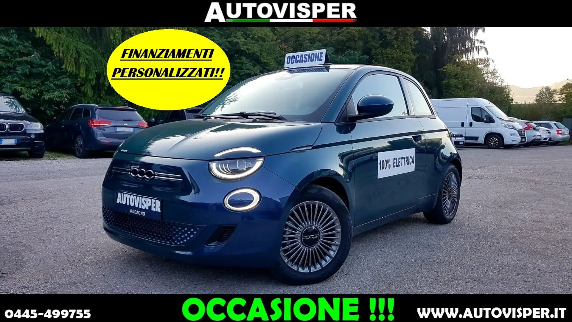 Fiat 500e 500e 3+1 42 kWh Icon Blu/Azzurro - 1