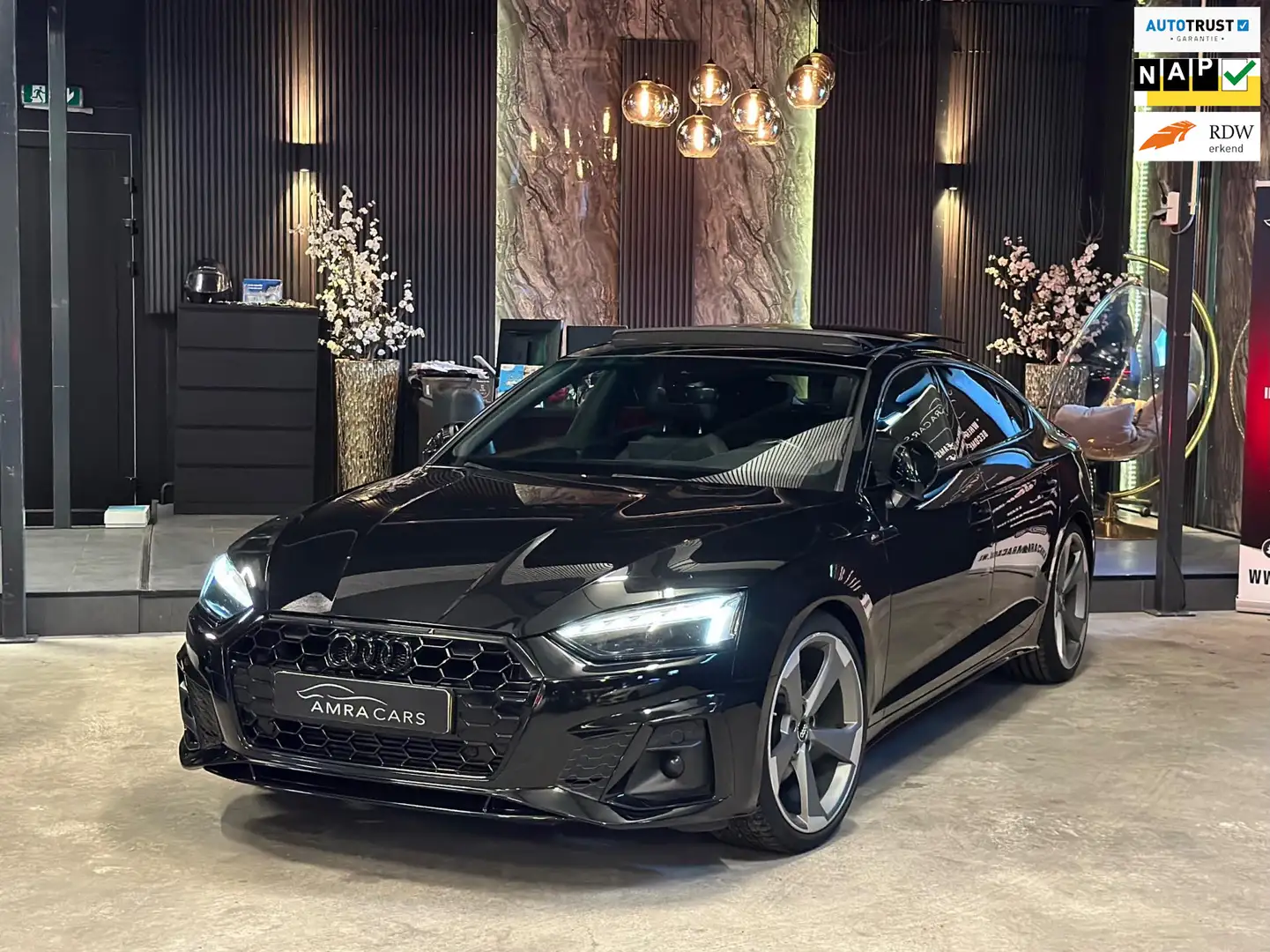 Audi A5 Sportback 40 TFSI 3X S-Line|PANO|BOMVOL! Noir - 1