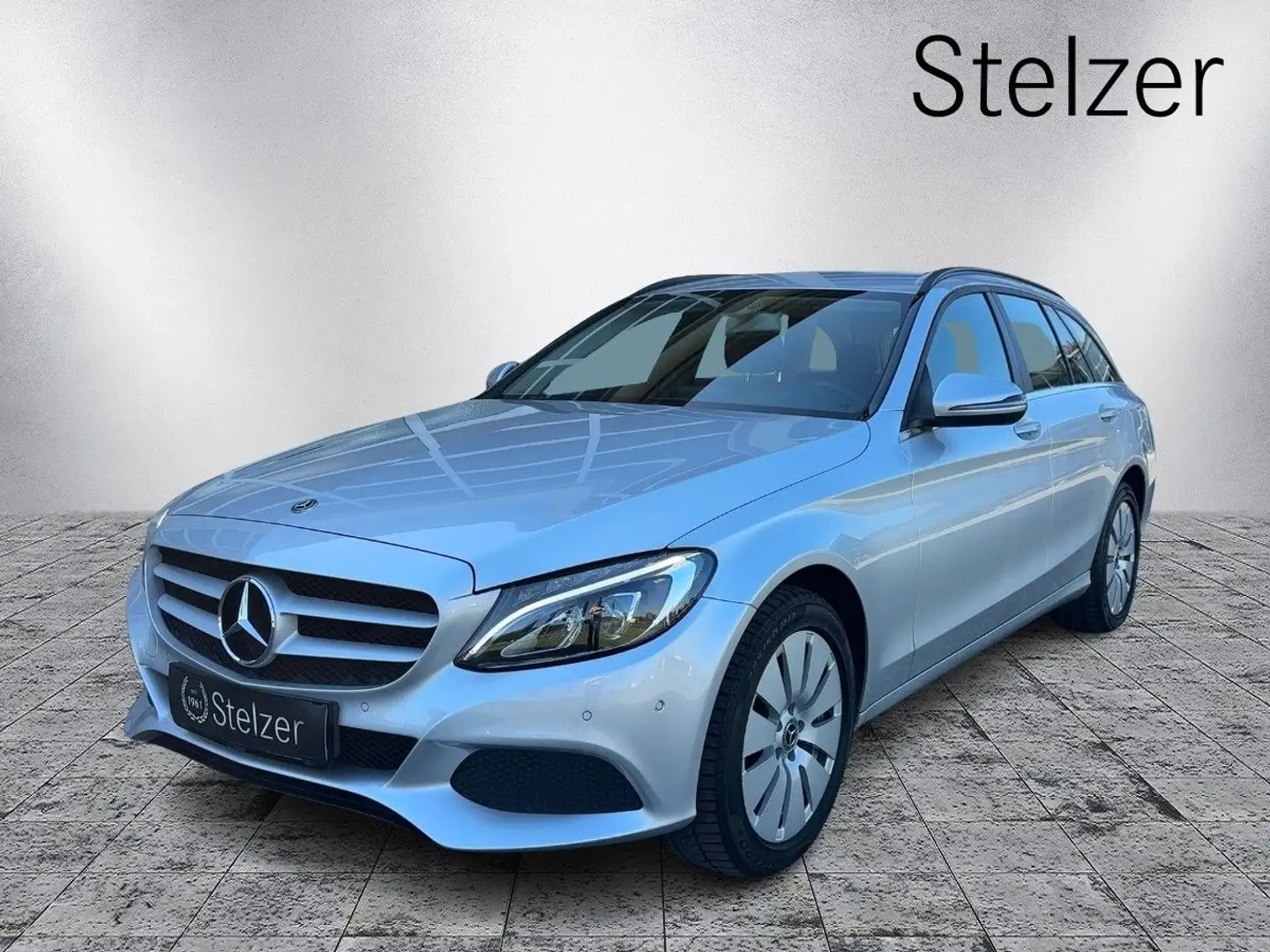 Mercedes-Benz C 220 d 4MATIC T-Modell PTS Shz LED Klima Silber - 1