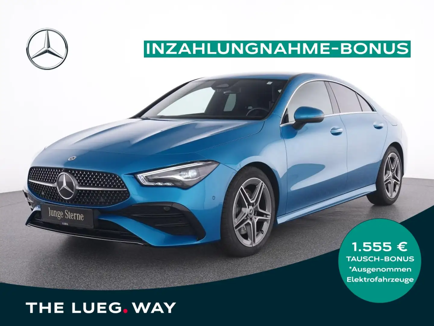 Mercedes-Benz CLA 200 d Coupé AMG+MBUX+LED-HP+Keyl+Mem+Amb+RFK Niebieski - 1