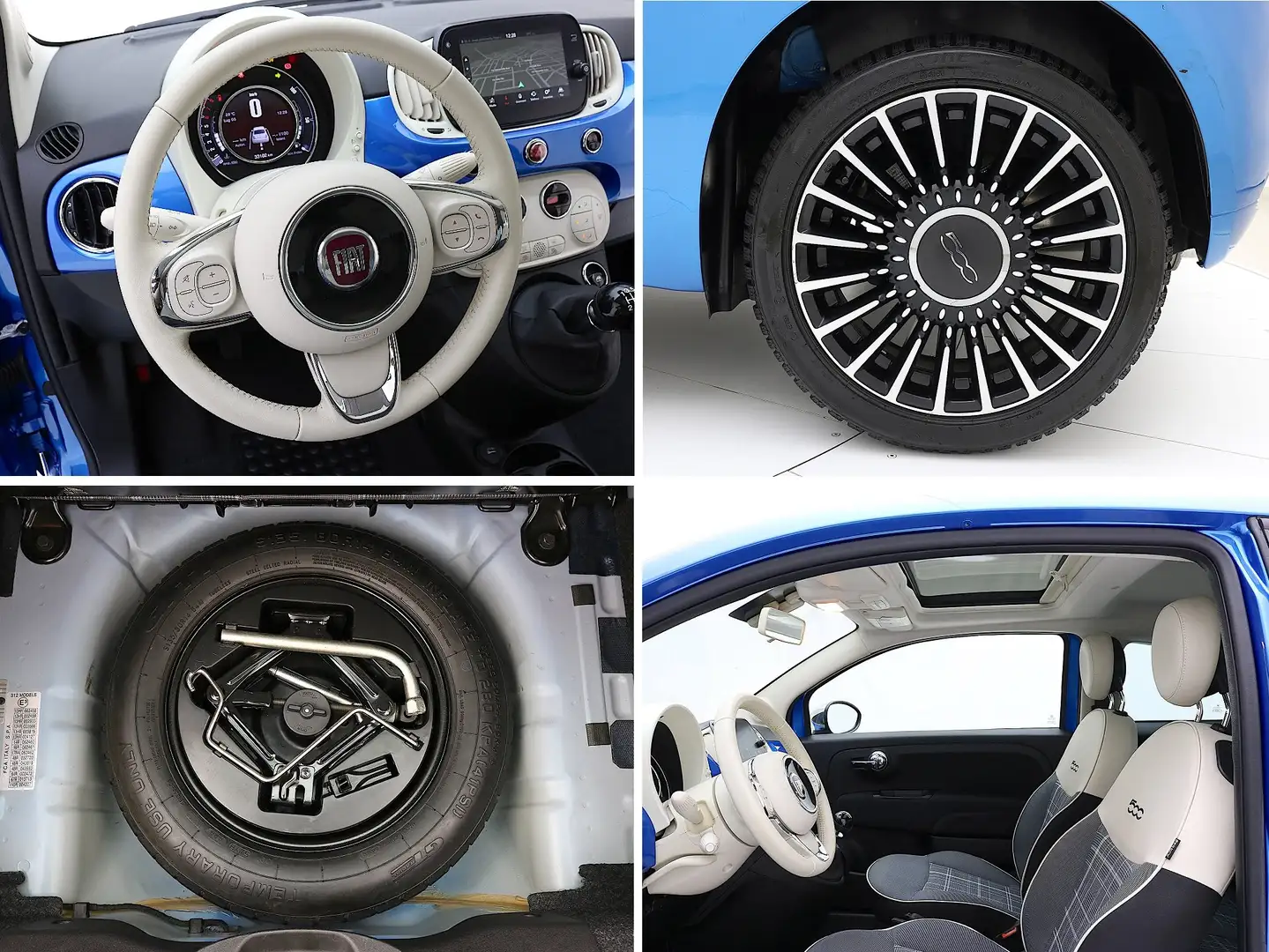 Fiat 500 1.2 69CV Mirror✔️TETTO APRIBILE✔️ Blu/Azzurro - 2