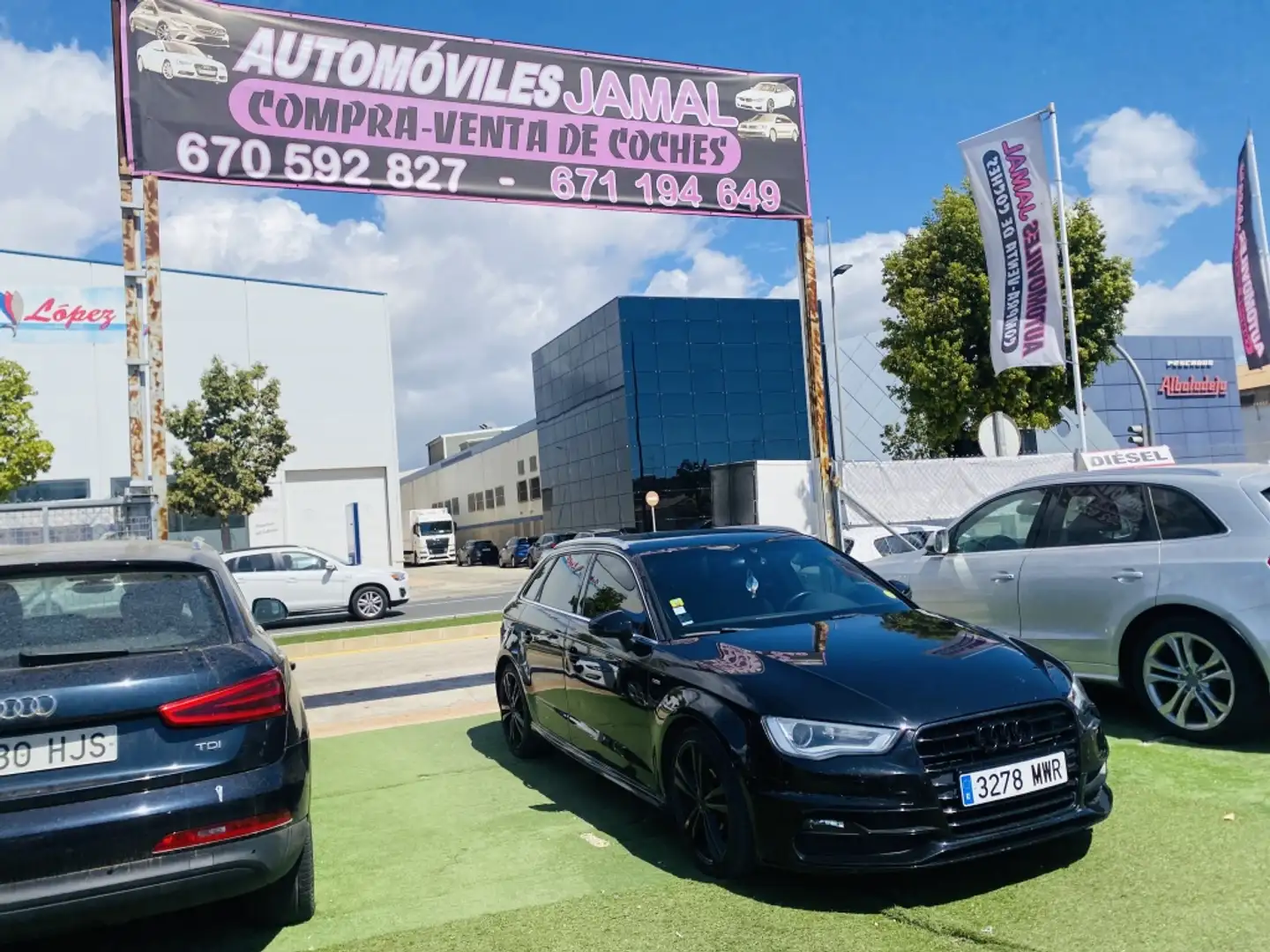 Audi A3 Sportback 2.0TDI S line edition quattro S-Tronic 1 Negro - 1