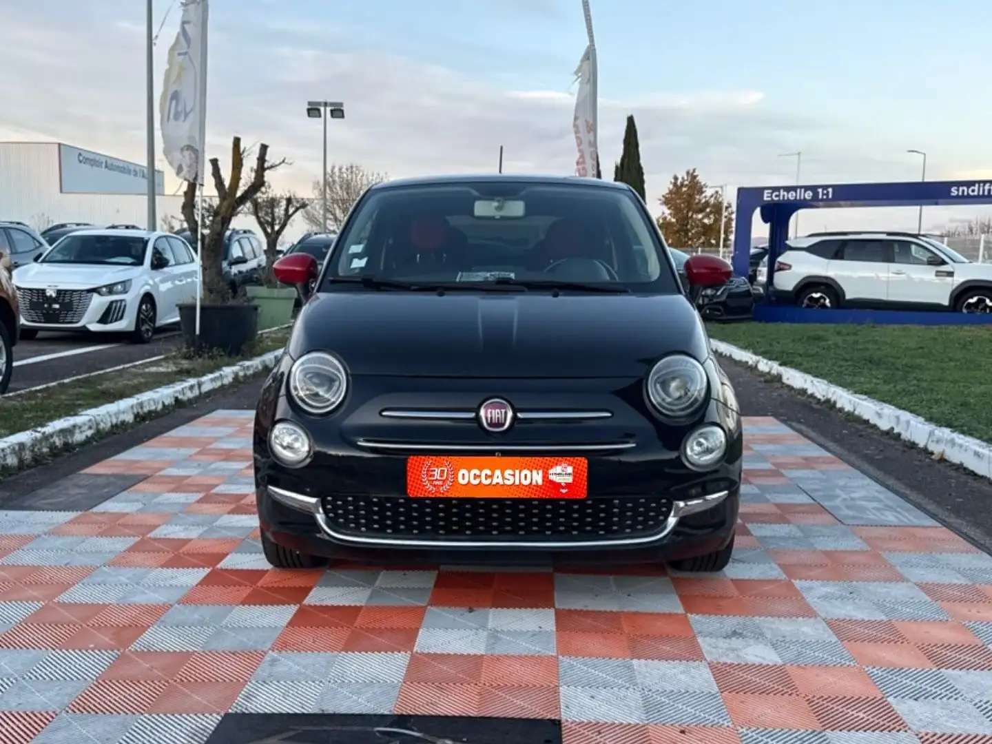 Fiat 500 LOUNGE 1.2 Noir - 2