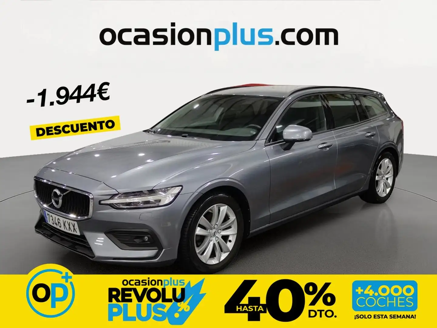 Volvo V60 D3 Momentum Aut. Gris - 1