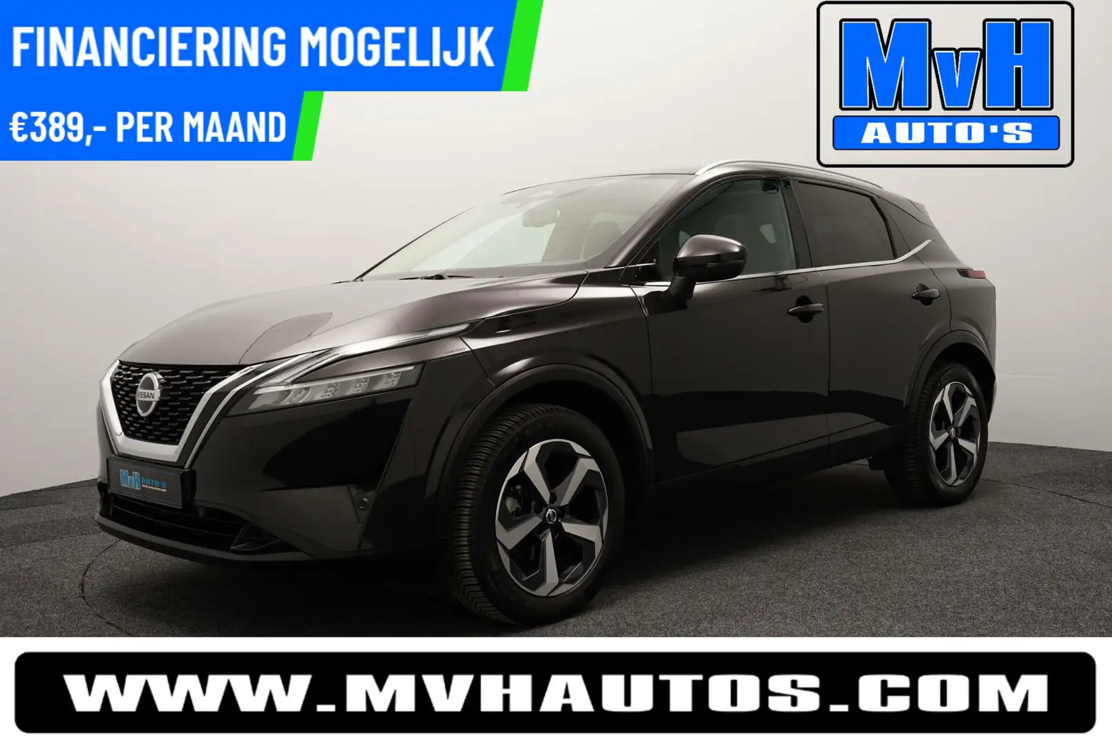 Nissan Qashqai 1.3 MHEV Premiere Edition|LUXE!|PANO|TREKH|360CAM Zwart - 1