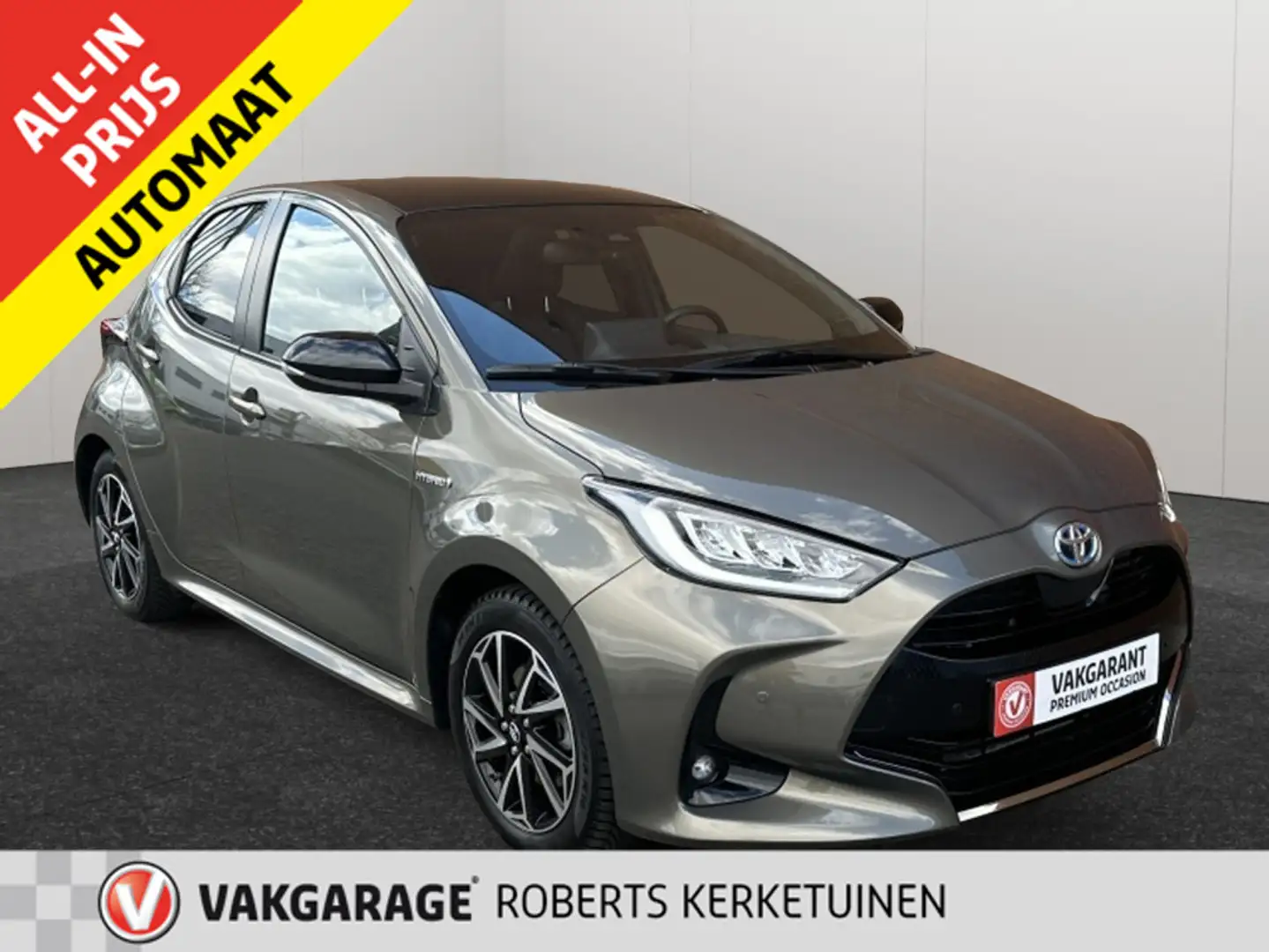 Toyota Yaris 1.5 Hybride Style Panorama Half Leder Carplay Came Gris - 1