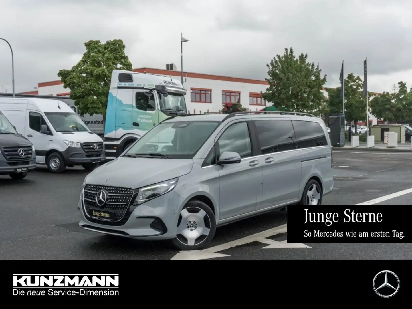 Mercedes-Benz V 250 d 4M AVANTGARDE Lang Panorama 360° AHK Gris - 1