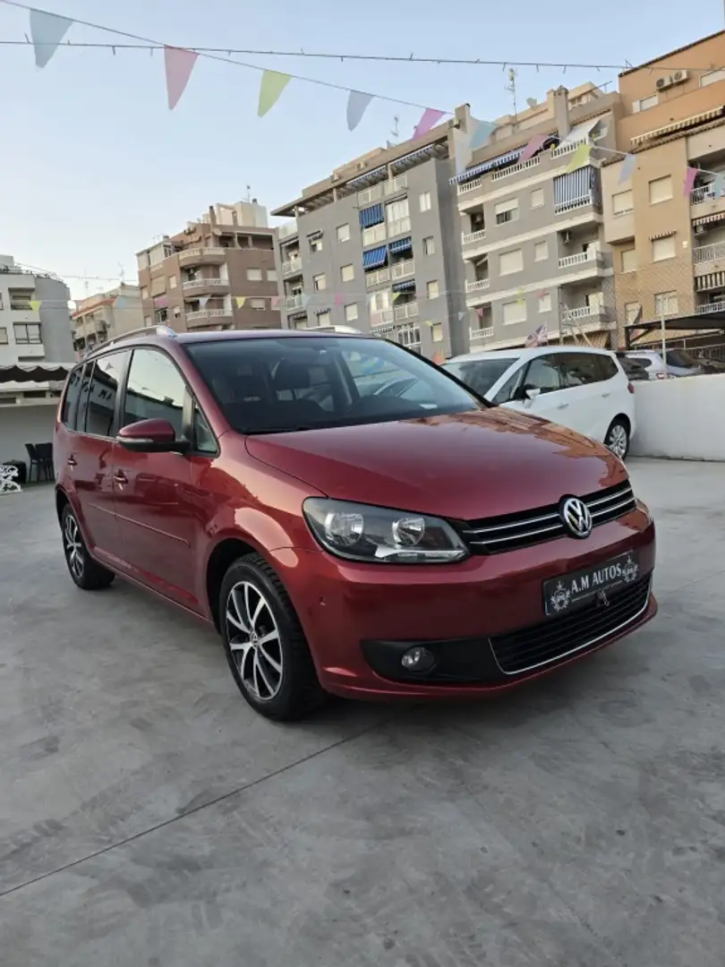 Volkswagen Touran 1.6TDI Edition BMT 105 Rood - 2