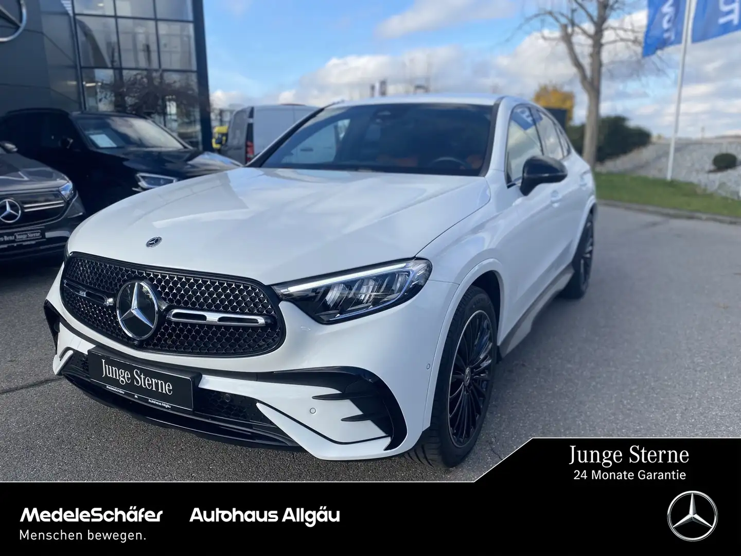 Mercedes-Benz GLC 220 GLC 220 d 4M Coupé AMG Night AHK Kam LED Distr Bianco - 1