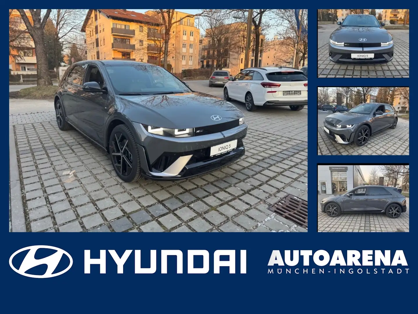 Hyundai IONIQ 5 N Line Elektro FLA SpurH MATRIX LM PDC Grigio - 1