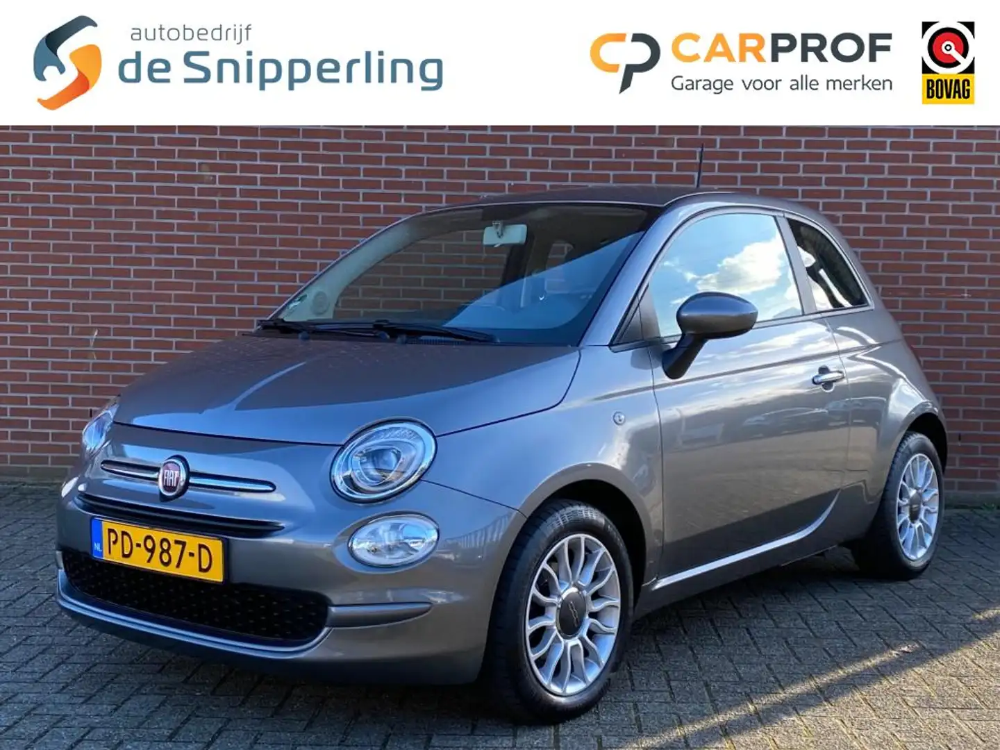 Fiat 500 0.9 TA T 80 PK POPSTAR AIRCO LICHTMETALEN VELGEN Grau - 1