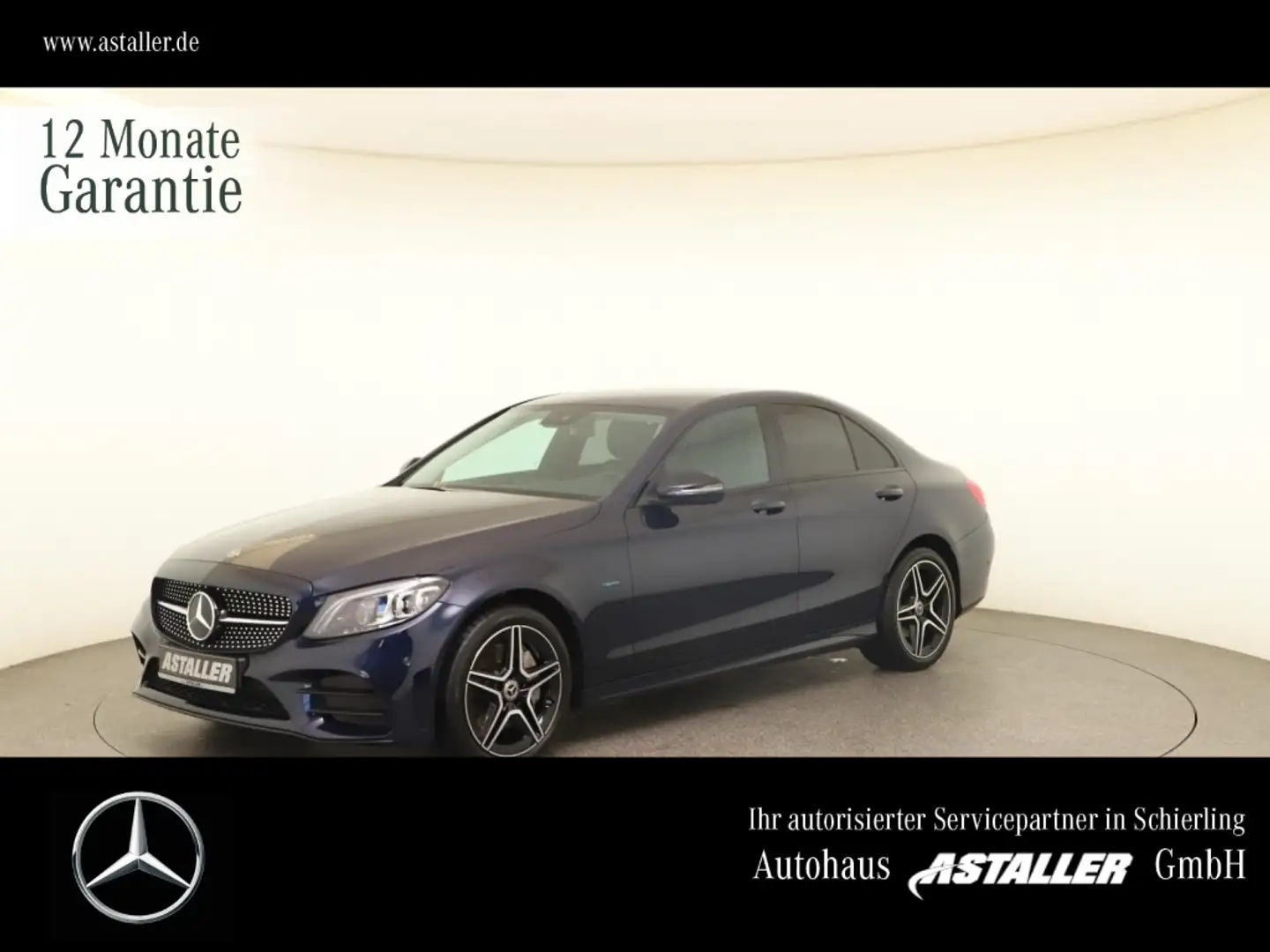 Mercedes-Benz C 300 e AMG Line Exclusive+Night+Kam+Nav+Multibe Blau - 1