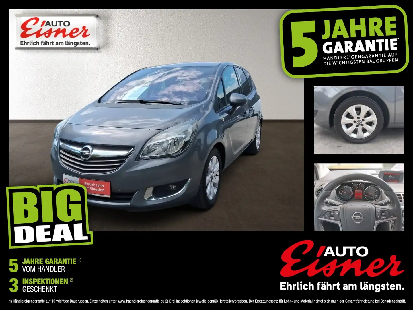 Opel Meriva 1.4 TURBO ECOTEC Silber - 1