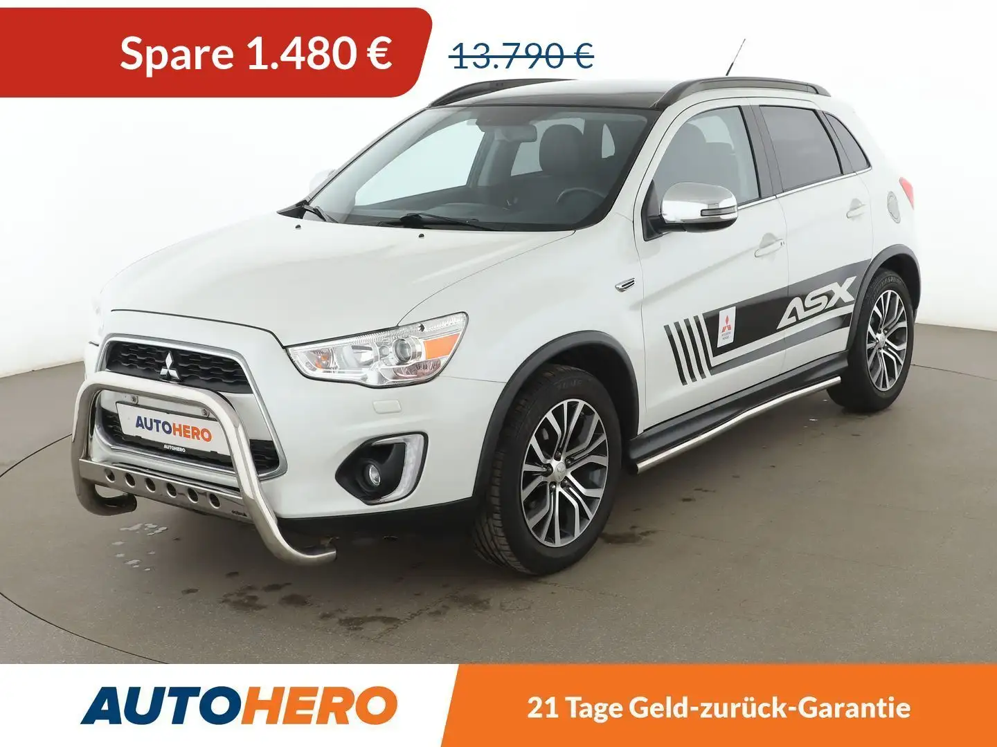 Mitsubishi ASX 1.6 DI-D Top 2WD *XENON*TEMPO*CAM*PANO*KLIMA* Weiß - 1