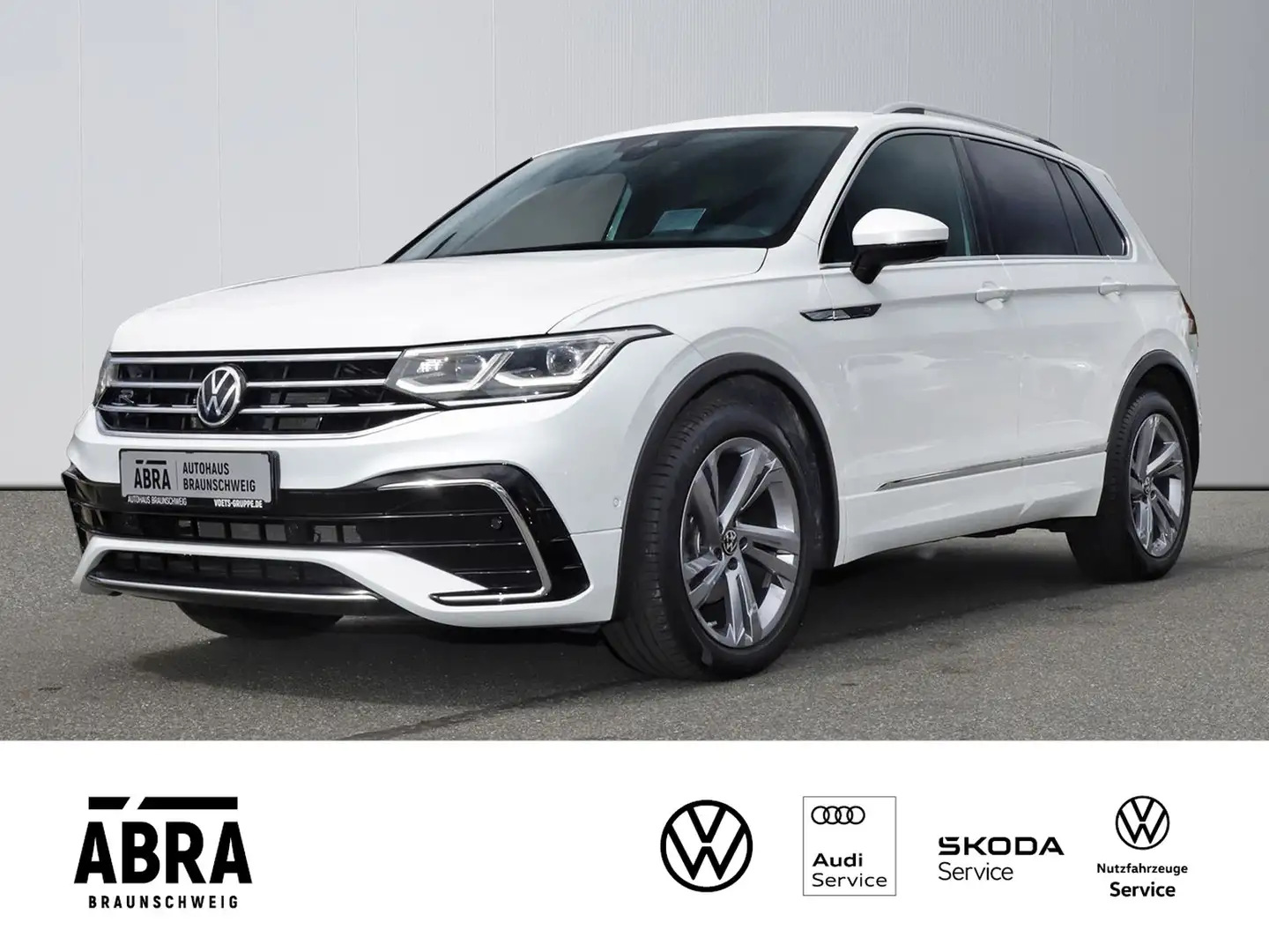 Volkswagen Tiguan 1.5 TSI R-Line DSG MATRIX+HuD+STDHZG+ACC+CAM+DAB Weiß - 1