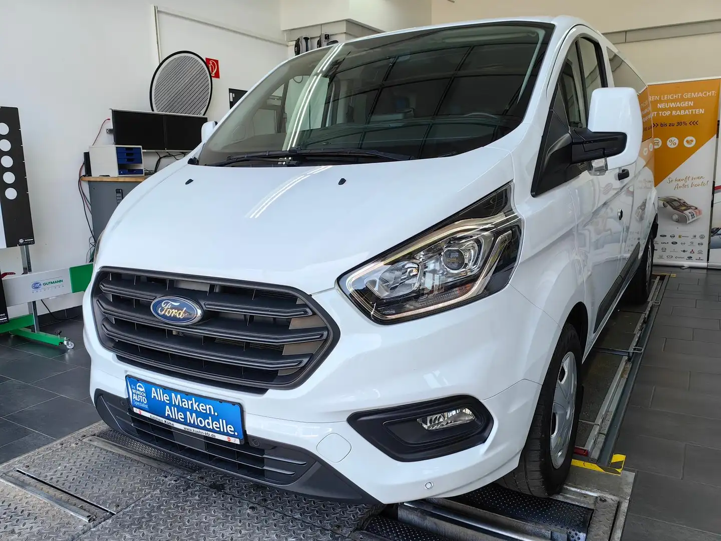 Ford Transit Custom 340 L2 TDCi*9Sitz*Navi*Temp*Zuheiz*PDC Weiß - 1