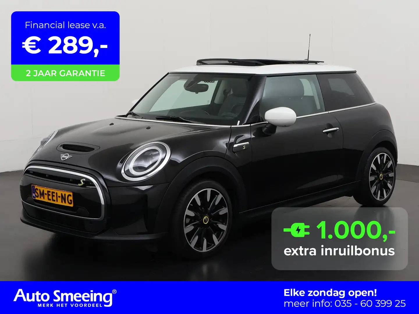 MINI Mini Electric 33 kWh | Panoramadak | Camera | Zond Negro - 1