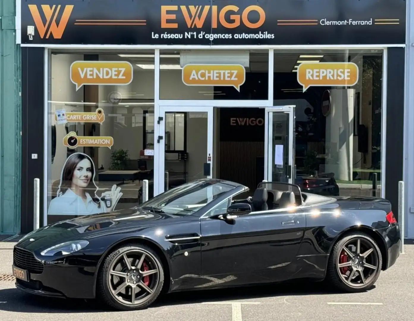 Aston Martin V8 ROADSTER 4.3 380 BVA Noir - 1