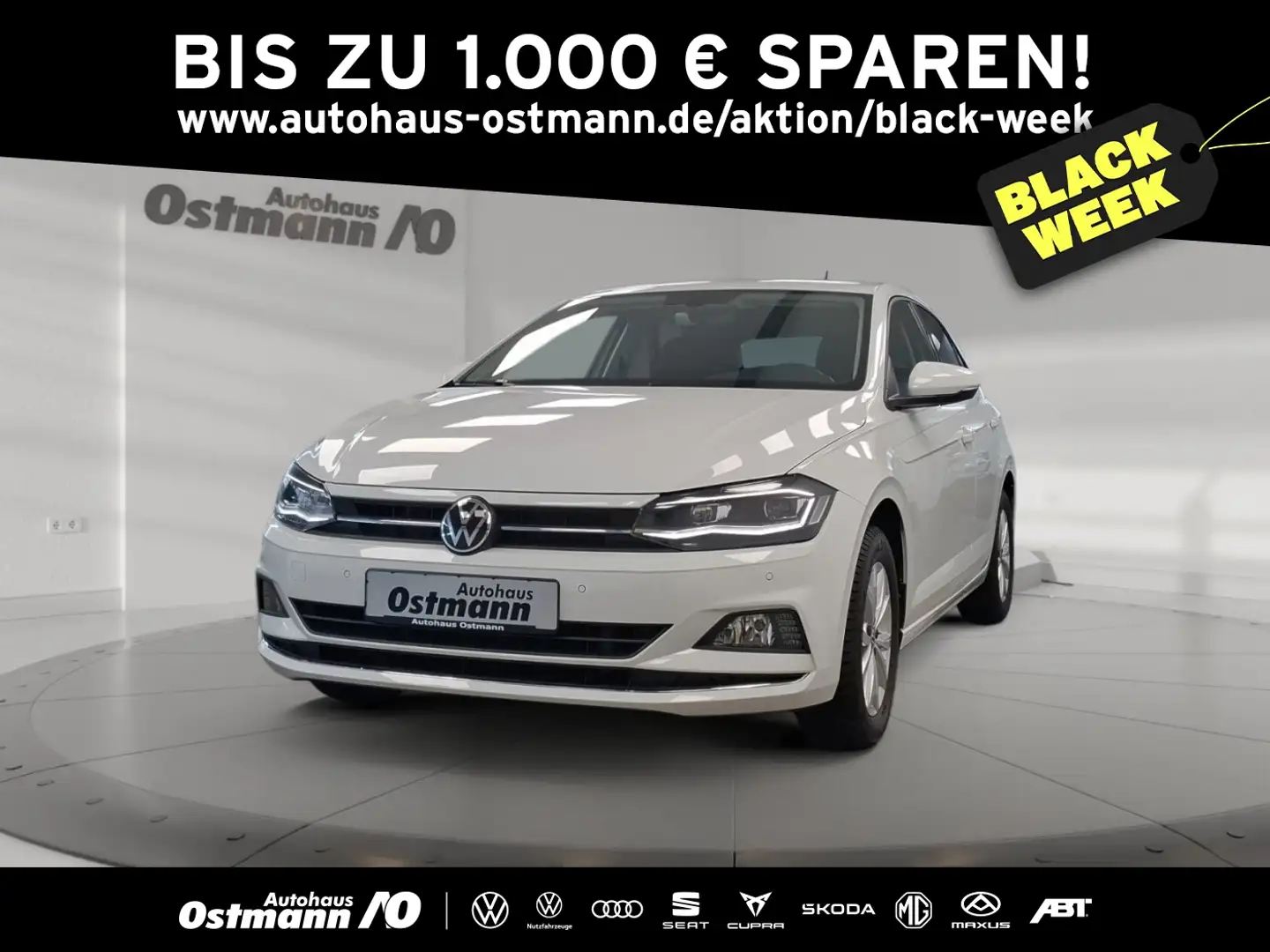 Volkswagen Polo VI 1.0 TSI Highline LED DAB+ Climatr. SHZ LM Weiß - 1